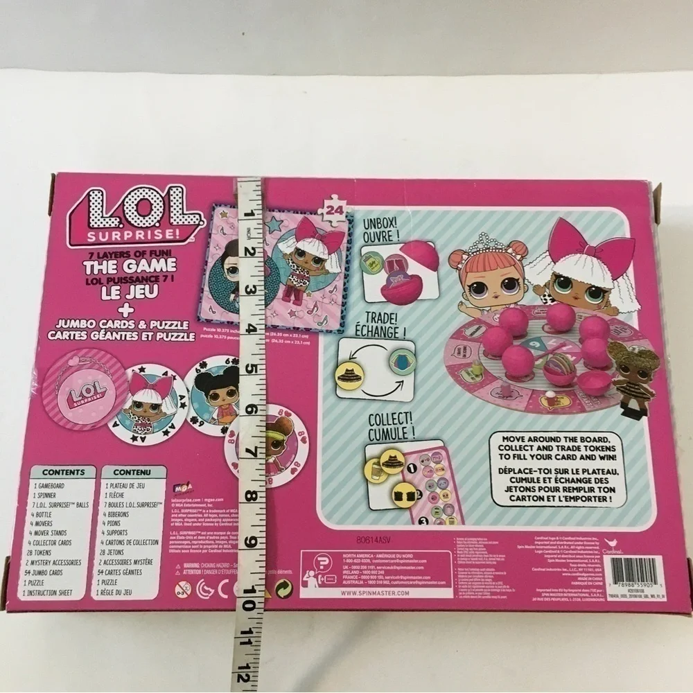 L.O.L. Surprise 7 Layers of Fun Game Jumbo Cards & Puzzle